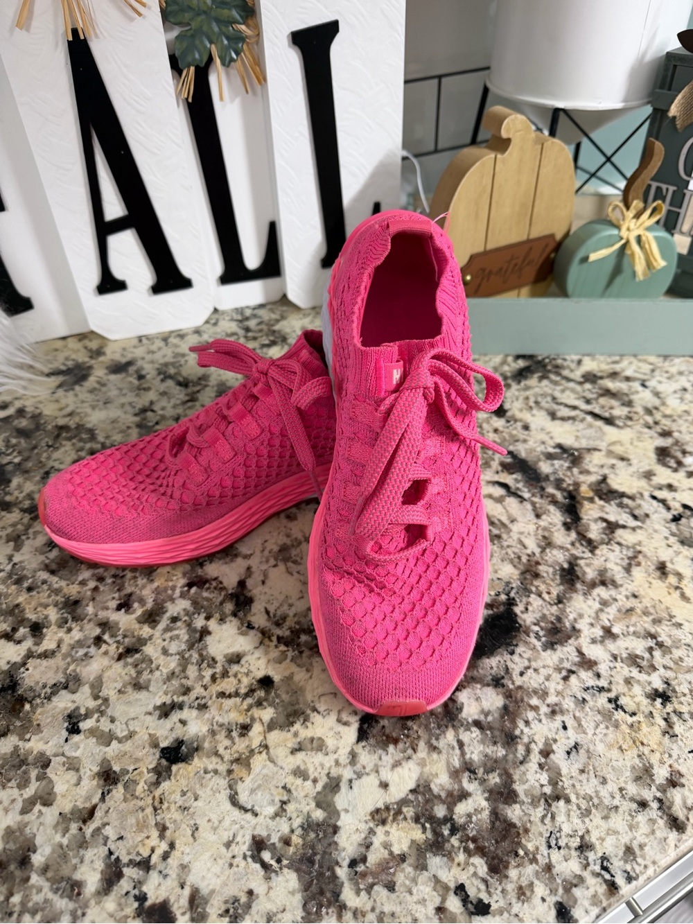 NOBULL Women’s Knit Athletic Sneakers - Hot Pink